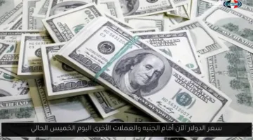 تراجع مفاجئ في سعر الدولار مقابل الجنيه والعملات الأجنبية اليوم الخميس – تعرف على التفاصيل