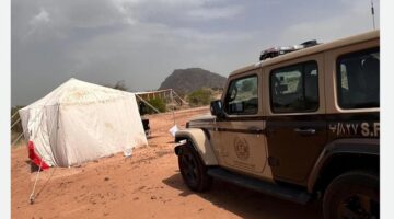 «توعية بيئية» ضبط مخالفة التخييم في محمية الإمام فيصل بن تركي الملكية اليوم